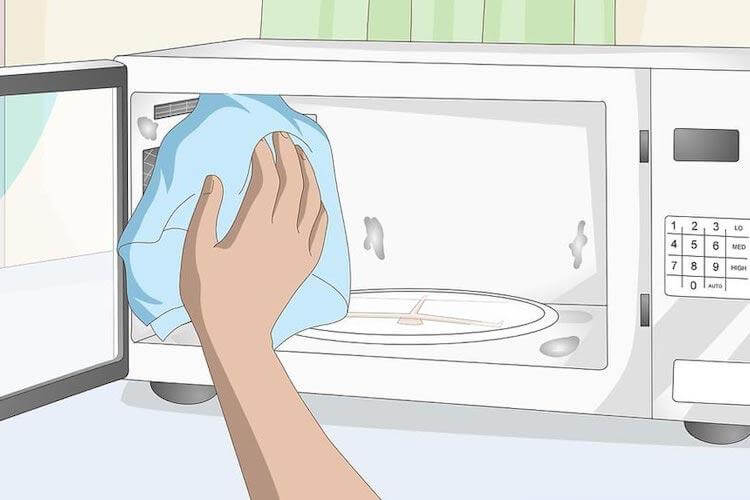 Как быстро отмыть микроволновку от жира внутри в домашних условиях